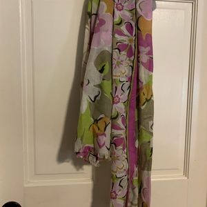 floral pattern scarf